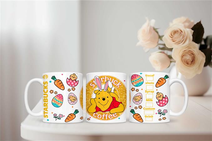 Starbucks Coffee Easter Pooh